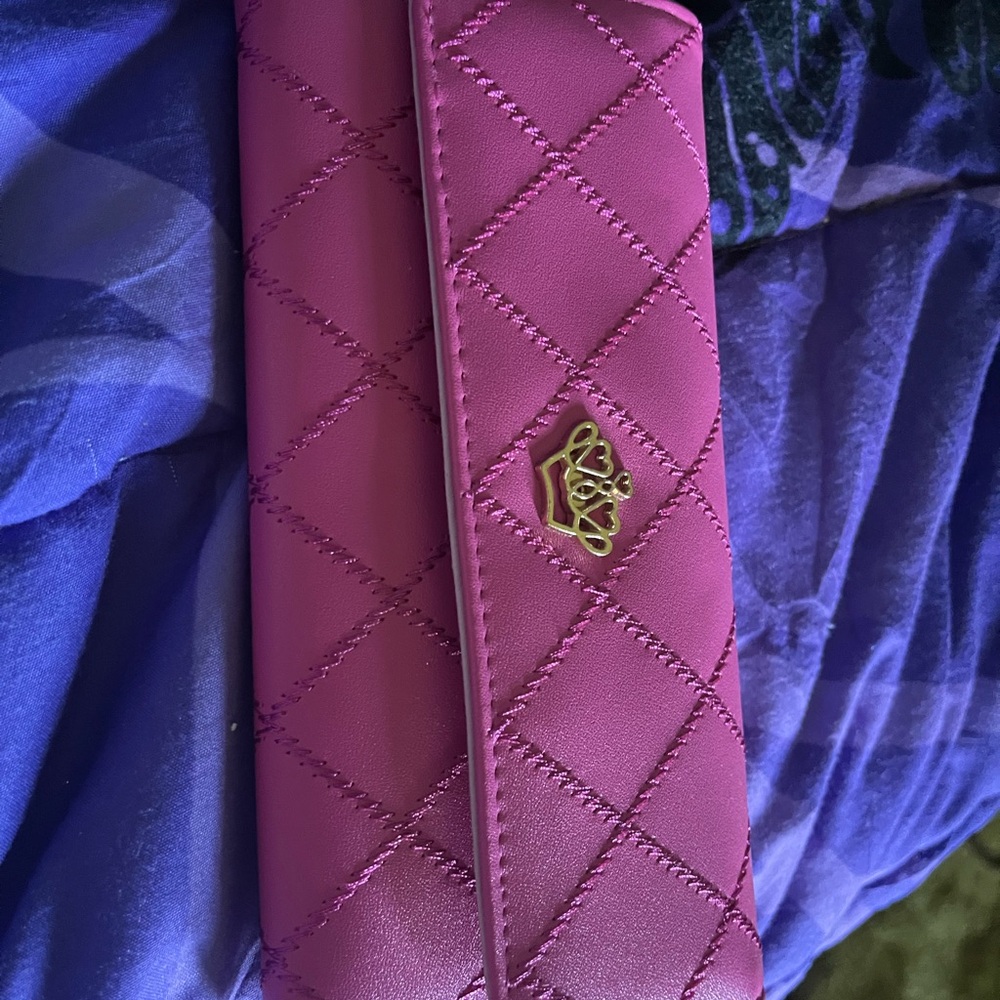 Juicy Couture Quilted Magenta Clutch